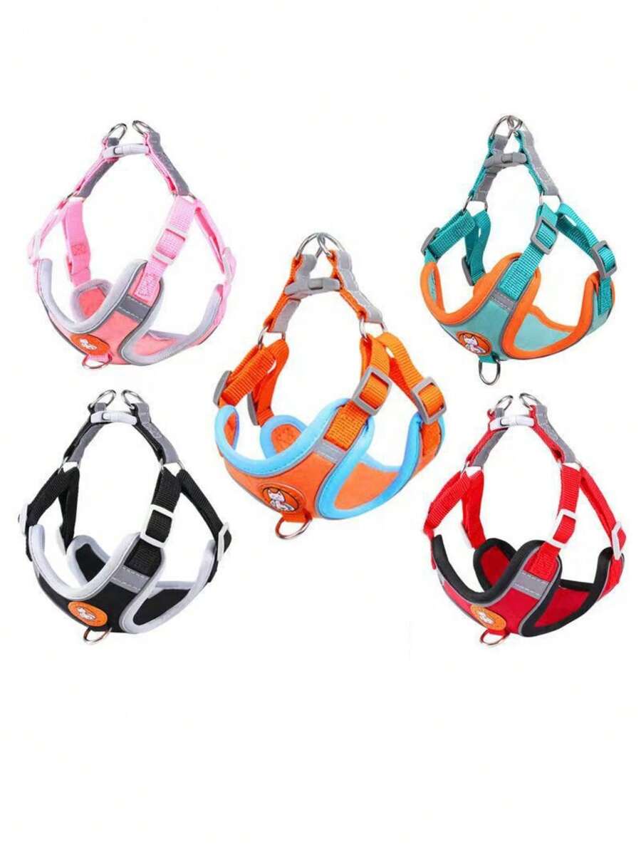 Dây nịt thú cưng, dây xích, dây xích chó nhỏ và vừa, dây xích chó kiểu vest, đồ dùng cho thú cưng - Nhiều màu - Xem 1