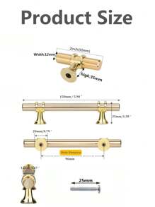 Manijas de gabinete de cocina, tiradores de gabinete, manijas de puerta, manijas de muebles, manijas vintage, manija de puerta corredera, tiradores de cocina, manijas de gabinete de aleación, herrajes para armarios, armario / armario - Multicolor - Ver 7