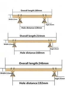 Manijas de gabinete de cocina, tiradores de gabinete, manijas de puerta, manijas de muebles, manijas vintage, manija de puerta corredera, tiradores de cocina, manijas de gabinete de aleación, herrajes para armarios, armario / armario - Multicolor - Ver 8