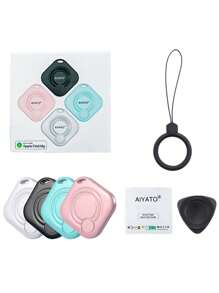 Trình theo dõi GPS mini màu hồng Tương thích với Apple Thẻ thông minh Tìm ứng dụng của tôi Thiết bị theo dõi trình tìm kiếm tương thích Bluetooth cho chìa khóa hệ thống iOS Túi ví - Hồng - Xem 9