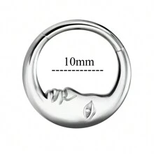 16G Septum Rings 316L Stainless Steel Nose Ring Cartilage Helix Earrings Hinged Segment Seamless Clicker Daith Piercing Jewelry