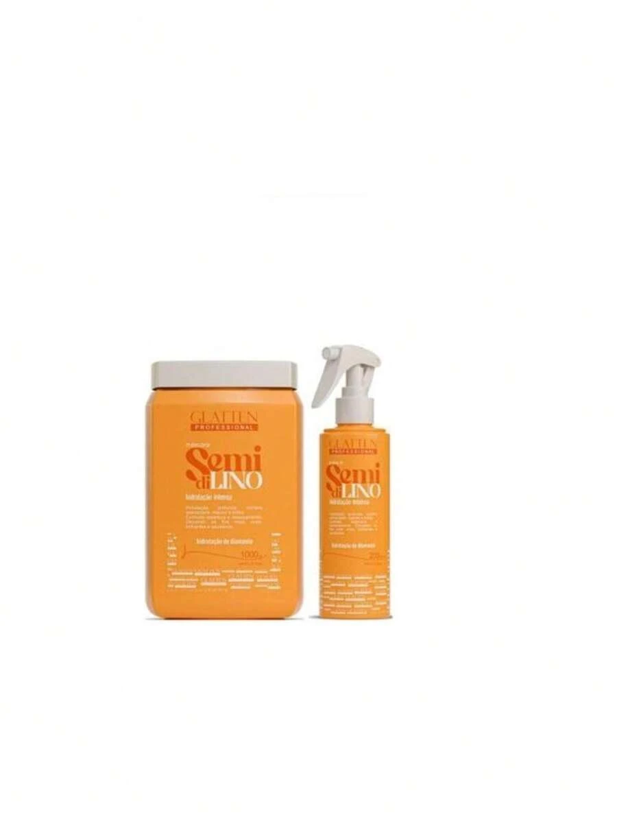 Glatten Semi Di Lino Mask 1 KG And Leave-In - Multicolor - View 1