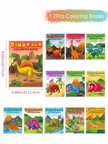 6 Piezas Libros para colorear de Animales de Granja/8 Piezas Libros para colorear de Donuts Dulces/12 Piezas Libros para colorear con Patrones de Dinosaurios, Libros de Dibujos Pequeños de Dibujos Animados, Regalo de Cumpleaños, Regalos para Profesores para Recompensar a Compañeros de Clase, Favor de Fiesta, Navidad - Multicolor - Ver 15