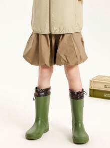 mini bala Young Girls Shorts 2024 Summer New  Pants - Coffee Brown - View 1