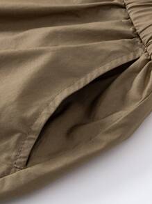 mini bala Young Girls Shorts 2024 Summer New  Pants - Coffee Brown - View 7