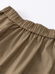 mini bala Young Girls Shorts 2024 Summer New  Pants - Coffee Brown - View 6