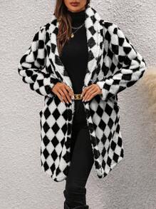 Women Winter Coats - 黑色 - 查看 2