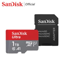 SANDISK SanDisk Ultra Micro SD Card With SD Adapter, Memory Card TF Flash Card 128GB 1.5TB 1TB 512GB 256GB 64GB 32gb For Phone Camera Monitor Drone Computer Gopro, U1 C10 A1 Mini SD Card, Up To 150MB/S