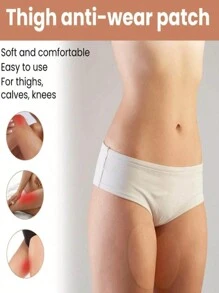 6pcs/10pcs Oversized Inner Leg Covers, Neutral Elastic Thigh Protector To Prevent Walking Abrasions, Thigh Abrasion Stickers, Four Seasons, (Random Color) Underarm Sweat Pads, Washable Sweat Absorbent Covers, Dress Sweat Pads, Absorbent Deodorant Pads, Anti-Walking Chest Breast Patches, Sticky Pacifier Patches, Anti-Bump And Anti-Leakage Stickers