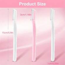 6 Count-Dermaplaning Tool For Face, Eyebrow Razor Face Razors For Women, Multipurpose Dermaplane Razor With Precision Cover, Eyebrow Trimmer, Facial Hair Removal For Women - Multicolor - View 4