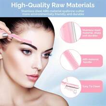 6 Count-Dermaplaning Tool For Face, Eyebrow Razor Face Razors For Women, Multipurpose Dermaplane Razor With Precision Cover, Eyebrow Trimmer, Facial Hair Removal For Women - Multicolor - View 6