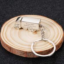 Drive Daddy Fathers Day Gifts Truck Keychain Key Pendant Dad Birthday Key Chain For Daddy Step Dad Keyring Gift For Father,Custom Keychain,Chic Autumn,Apparel Accessories,Customized Keychains & Accessories - Silver - View 3