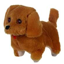 Cachorro de Brinquedo Que Late e Anda Dog Toy Menino Menina - Marrom - Visão 4