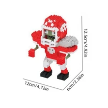 一套植物大战僵尸拼装纸巾模型，包括路障僵尸、撑杆僵尸、向日葵、豌豆射手等，创意DIY玩具适合节日礼物、生日礼物、创意家居装饰和房间装饰，锻炼手眼协调能力并通过有趣的挑战刺激大脑。成人和节日庆祝的完美礼物。房间装饰 - 彩色 - 查看 17