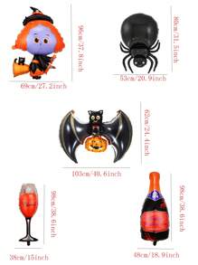 1 件万圣节铝箔气球，万圣节气球，蝙蝠南瓜气球，蜘蛛气球，万圣节装饰，圣诞节