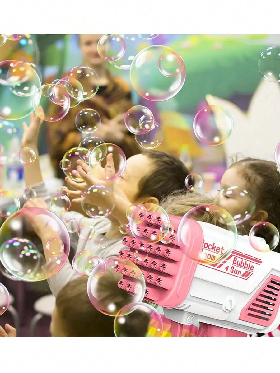 32Hole Random Pink & Blue Bubble Blowing Machine (No Battery Or Bubble