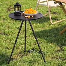 1pc Multifunctional Outdoor Camping Table - Adjustable, Portable And Ultralight, With Extendable Table Legs, Suitable For Garden And Bedroom Use - No Batteries Required - Black - View 1