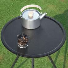 1pc Multifunctional Outdoor Camping Table - Adjustable, Portable And Ultralight, With Extendable Table Legs, Suitable For Garden And Bedroom Use - No Batteries Required - Black - View 5