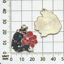 5pcs Enamel Fox Charms For Jewelry Making - Cute Animal Charms For Earrings Keychains Bracelets Necklaces Crafts - Multicolor - View 11