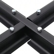 LIVINGANDHOME Living And Home Metal Free Standing Parasol Cross Base - Black - View 9