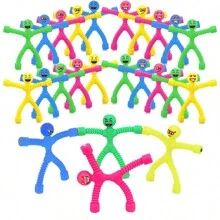 10pcs Colorful  Magnet People For Fridge, Rubber Magnetic Toy That Can Hold Hands - Multicolor - View 1