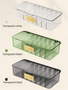 1入組多功能桌面收納盒，可用於妝容、口紅、眼影、髮圈、耳機、手機充電器、數據線等物品收納 - 彩色 - 查看 1