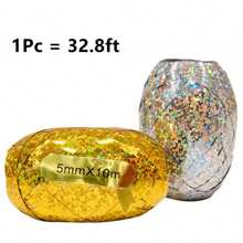 Curling Ribbon Assorted Colors, 32.8ft Yards Balloon Laser Ribbons For Parties