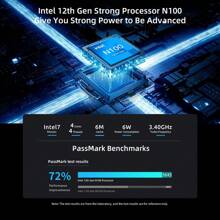 BMAX BMAX Y13PRO 360 ° portátil de 13,3 pulgadas Windows 11 16GB RAM LPDDR5 512GB SSD 1920*1080 IPS Intel N100 ordenadores portátiles