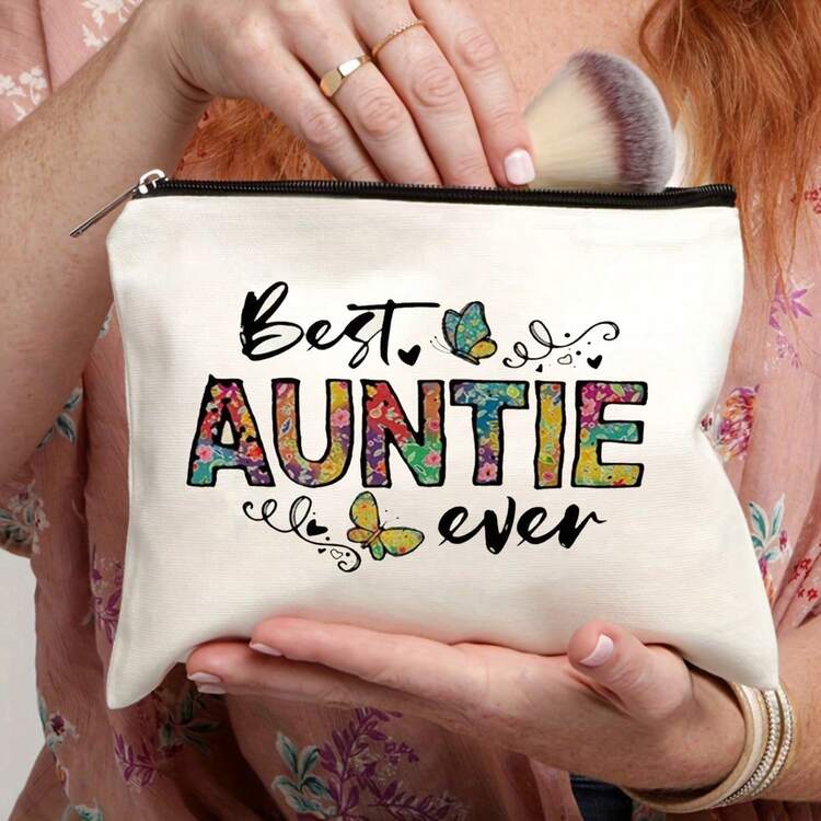 1入情人節禮物化妝包拉鍊袋給女友，我愛你禮物，戶外旅行收納袋，思念你的愛禮物，甜美美容套裝化妝包 - 白色 - 查看 5