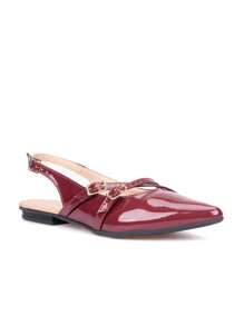 Domidona Women Flat Sandals - 紅木色 - 查看 1