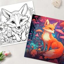 1 Sách tô màu The Beauty Of Animals, Giấy dày 25 trang, Sách tô màu A4 cho người lớn, Quà tặng hoàn hảo cho lễ hội và trang trí tiệc sinh nhật, Hoàn hảo cho phụ nữ trở lại trường, Ngày của mẹ, Quà tặng của mẹ, Trở lại trường, Đồ dùng học tập - Màu Cam cháy - Xem 3