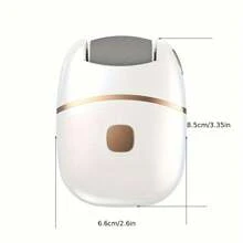 1入組電動足部磨砂器，可充電厚皮革磨砂器，足部磨砂器，附有不同厚度的磨頭 - 白色 - 查看 4