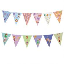 12pcs/Set  Bunting Flags Triangle Party Decoration - Olympic Flag - View 1