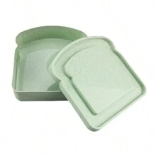 1 pieza Caja de almuerzo portátil para alimentos, caja bento para pan, sándwich, fruta, ligera y de moda, caja de almacenamiento de alimentos para picnic - Multicolor - Ver 11
