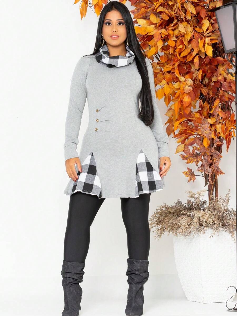 Women Dresses - Xám - Xem 1