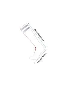 1 Pair Professional Children's Soccer Socks, Thin & Breathable Sports Socks For Boys & Girls - Blue - View 4