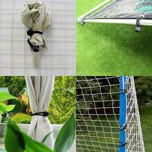 10/20 piezas de correa elástica para tienda de campaña, correa fija de banda de goma, correa de bonche de tela impermeable, correa de bola de cabeza de carrito de tienda de campaña - Negro - Ver 8