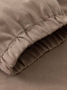 Mini Bala 男女通用儿童宝宝儿童裤子夏季凉感抗菌长裤 - 咖啡棕 - 查看 7