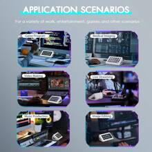 AJAZZ AKP153 Studio Deck, Stream Controller, 15 Macro Keys, Trigger Actions In Apps And Software Like OBS, Twitch, Custom Console For Live Streaming, Photo And Video Editing, PC - White - View 5