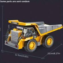 Excavatrice télécommandée 2,4 GHz 11 canaux - Bulldozer RC, camion à benne basculante en alliage avec lumière et son - Cadeaux d'anniversaire et de Noël (certaines pièces sont envoyées au hasard)