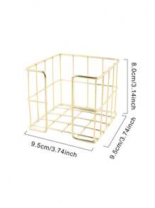 1/2pcs Modern Sticky Note Holder, Note Box + Business Card Holder Set, Metal Wire Desktop Sticky Note Holder, Rose Gold Note Holder, Cute Note Cube Stand, Dispenser, Office Desktop Organizer, Mesh Note Holder, Ballpoint Pen, Desktop Sticky Note Holder, For Home Office, School Desk Back To School