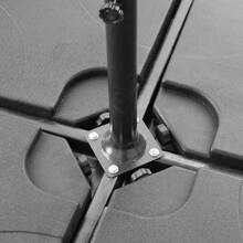 Living And Home HDPE Square Water And Sand Filled Freestanding Parasol Base - Black - View 11