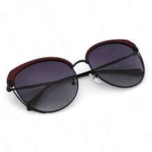 Gafas de moda con forma de ojo de gato y cara redonda, estilo coreano, para mujeres - Multicolor - Ver 4