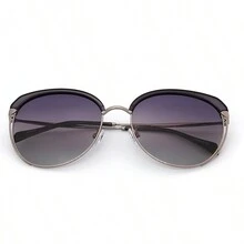 Gafas de moda con forma de ojo de gato y cara redonda, estilo coreano, para mujeres - Multicolor - Ver 2