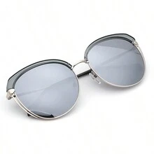Gafas de moda con forma de ojo de gato y cara redonda, estilo coreano, para mujeres - Multicolor - Ver 3