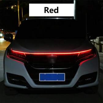 LED汽車引擎蓋燈條，通用汽車裝飾氛圍燈，用於汽車日行燈DRL 12V