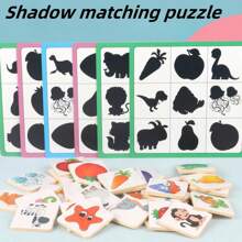 Christmas Decoration Shadow Matching Early Education Puzzle, Suitable For Kindergarten Boys And Girls, Preschool And Montessori Activity Material For Ages 3-6School, Student,Stationery,School Supplies - Find the Shadow Game - View 3