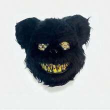 1 pieza Máscara de conejo sangriento para fiesta, máscara de oso horroroso de peluche para disfraz de cosplay - Multicolor - Ver 11