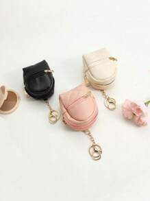 1pc Mini Backpack Keychain,Cute Cosmetic Bag Key Chains For Women, Small PU Makeup Bag Key Key Chain Accessories, Men Key Ring, Organizer Zipper Pouch - Multicolor - View 4