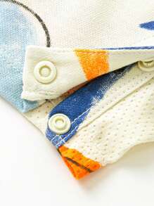 mini bala Summer Unisex Children's Cloud Soft Antibacterial One-Piece Clothes Baby Breathable Crawling Clothes - Yellow - View 8